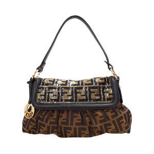 FENDI Zucca Sequin Semi Shoulder Bag
